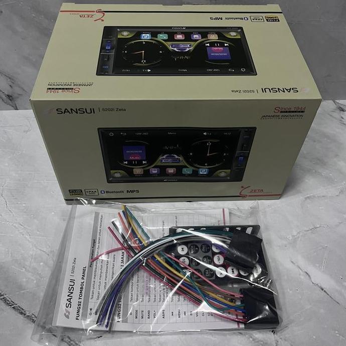 Headunit Sansui double din deckless 7inch tv mobil calay mp5