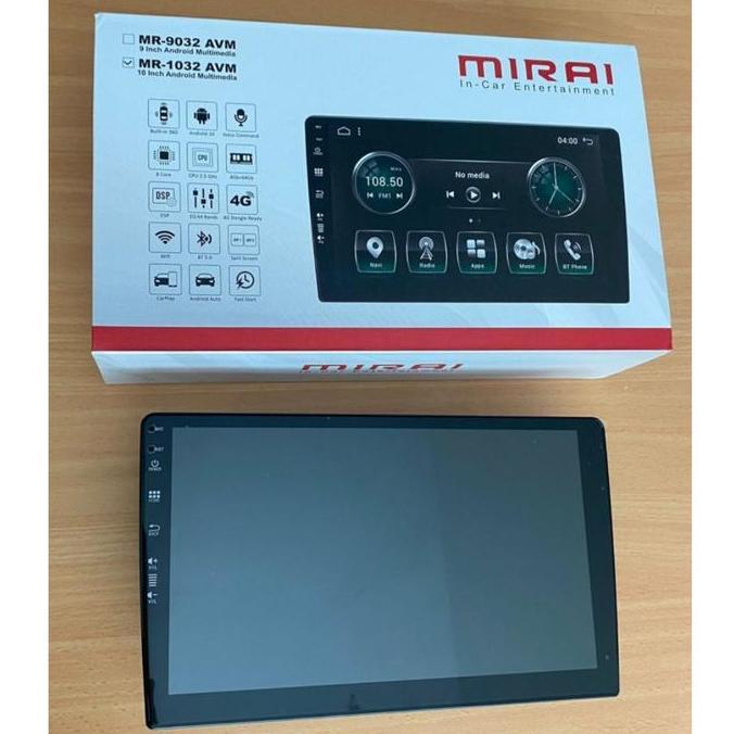 Headunit Android 9 Inch Mirai MR-9032 AVM Ram 4/64+ Kamera 360 Mirai