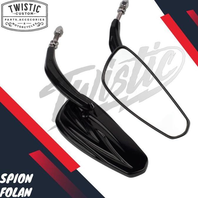 Spion Oval Folan Motor Harley Davidson Benelli EVO EFI Keeway Custom