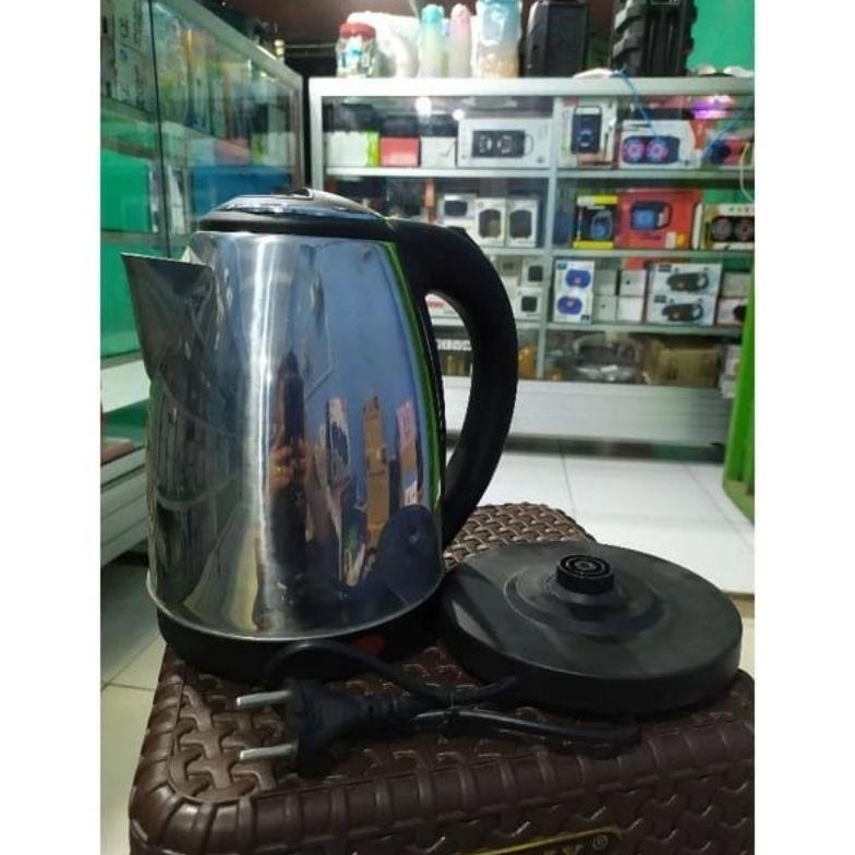 HOT DEALS teko listrik 2 liter alat masak air panas teko elektrik stainless steel