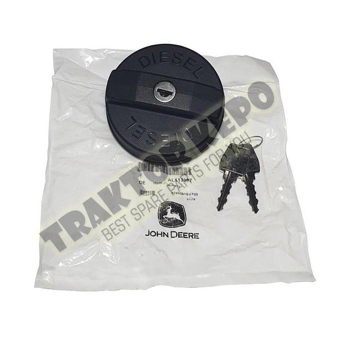 TERBARU - FILLER CAP AL113087 FUEL CAP (TUTUP TENGKI SOLAR) ORIGINAL JOHN DEERE