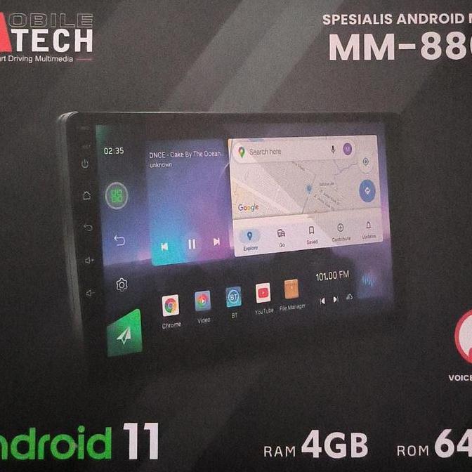 Head Unit Android Mtech 9" Ram 4/64 MM-8803 BBE PRO Voice command