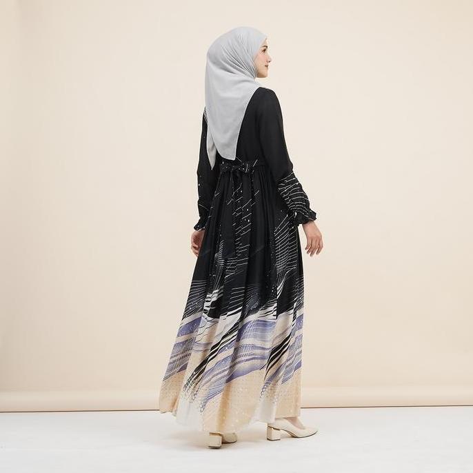 Shukyo- Le Khari Raizel Dress Bahan Rayon Viscose Gamis Busui Size S - Xl Muslim Nyaman