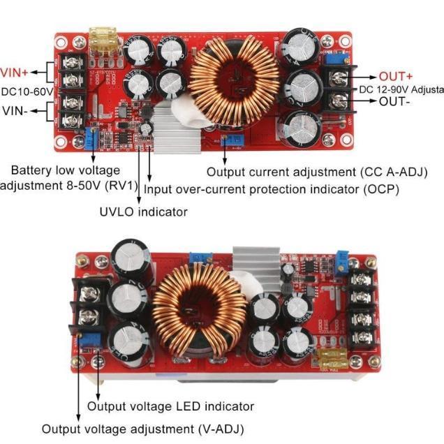 STEP UP HIGH POWER DC-DC STEP UP BOOST MODULE CONVERTER 1500W 30A ORIGINAL DAN TERPERCAYA