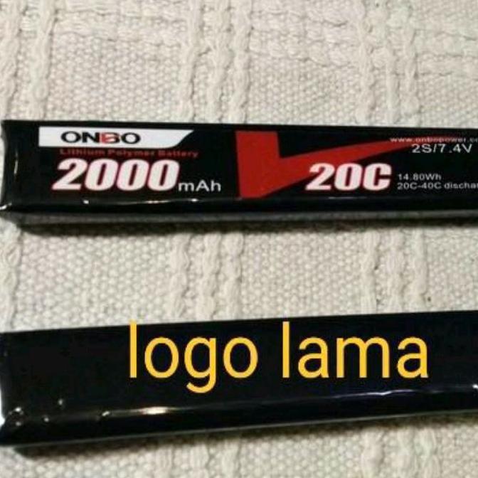 Promo Lipo 2S Sugus 7.4V 2000Mah 20-40C 2Packs Onbo Power Untuk Airsoft Cod