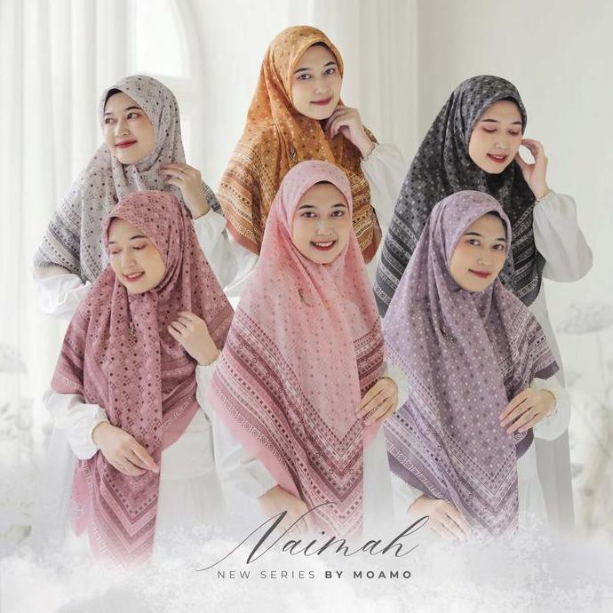 Heddosu- Moamoscarf | Hijab Motif Jumbo | Jilbab Jumbo | Syari Naimah Series 140X140 & 120X120 Voal 