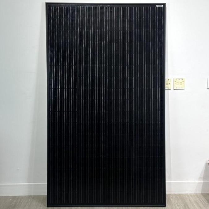 BEBAS ONGKIR - SOLAR PANEL SOLAR CELL PV MODUL P12 250W BLACK MONO CRYSTALLINE PANEL SURYA 24V 250WP