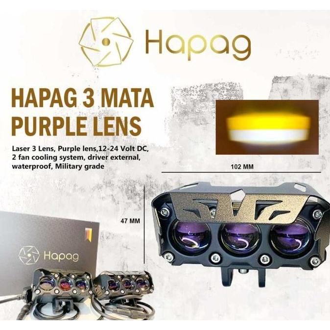 HAPAG Mini Laser 3 Mata 35 Watt - SEPASANG