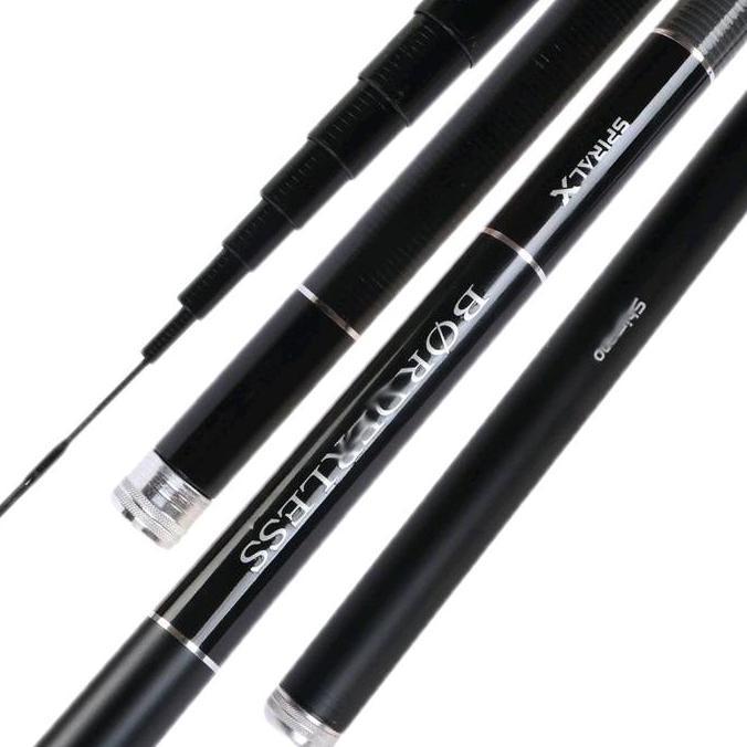 Joran Tegek Borderless Gla-Plus Ruas Pendek 80Cm Bonus Ujung Solid Kuat Kaku Dan Ringan Pancing Ikan