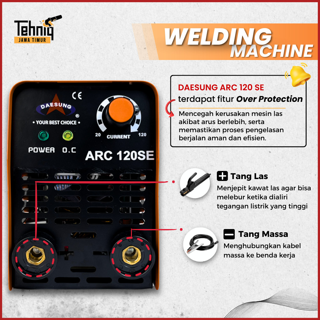 Mesin Las Listrik / Trafo Las 450 Watt Daesung Se 450 Arc Welding Machine