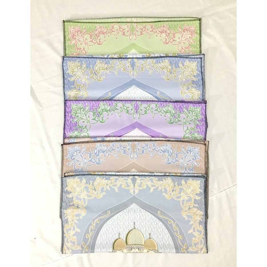 NEW PROMO Sajadah Travel Saku Abu Dhabi Souvenir Traveling Kantong Mini Pouch Poch Tas Dompet Serut 