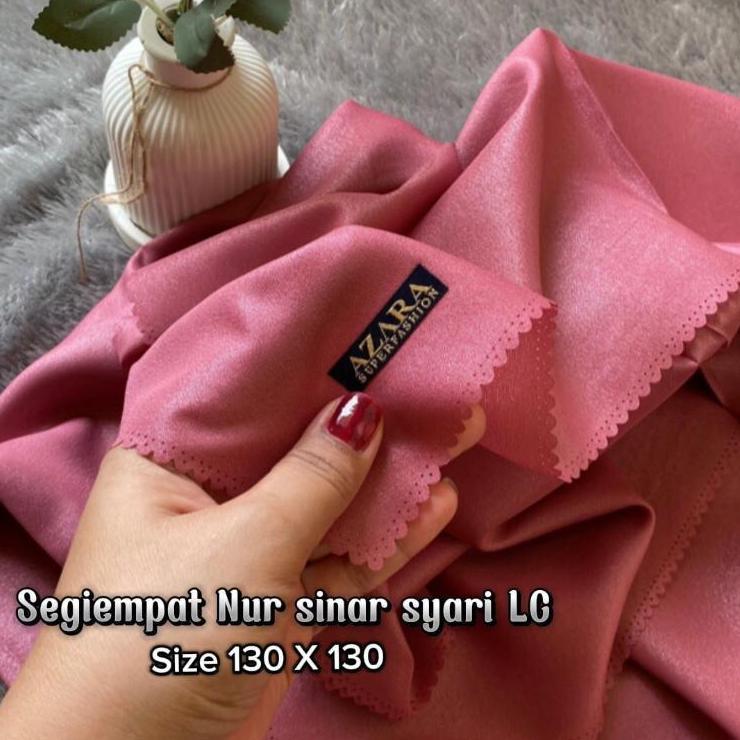 BIG PROMO Hijab AZARA Shinar GLAMOUR syari lc 130 x 130  sinar glitter azara// HUMAIRA