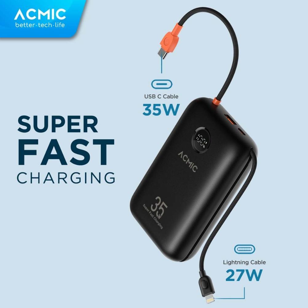 HOT SALE [NEW LAUNCH] ACMIC NEOPOWER SUPER MINI 35W POWER BANK WITH SUPER FAST CHARGING FOR SAMSUNG 