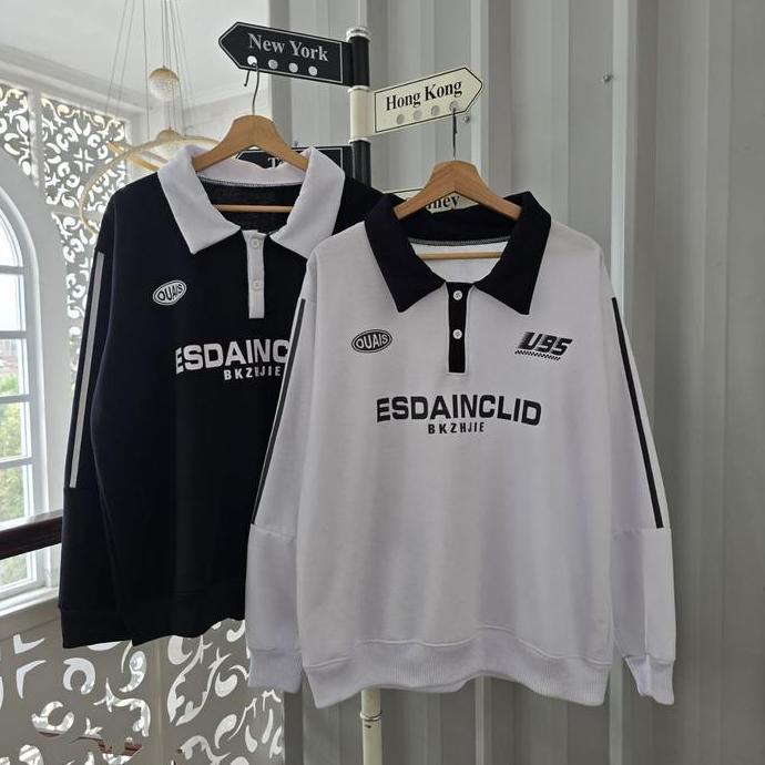 (isi 2 pcs) Jaket Couple Pasangan Esdainclid i Colar / Hoodie Couple Pacar / Sweater Couple Wanita O