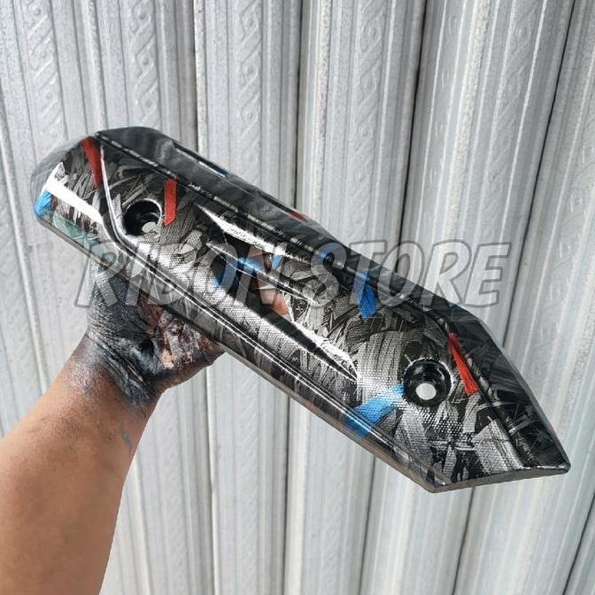 Tameng Knalpot Vario 110 Carbon 2017 Carbon Forged Tutup Knalpot Vario 110 Karbon Forged Cover Knalp