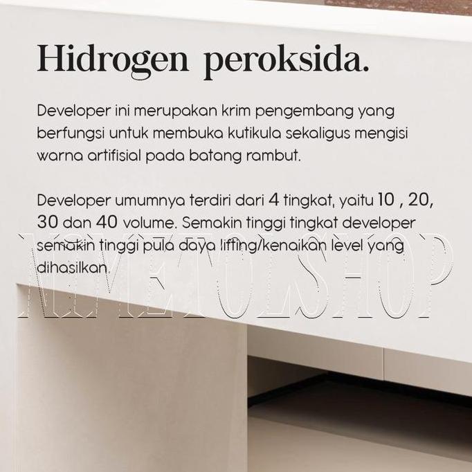 Ohr- Inaura Oxidising Perfumed Cream 1000Ml Hair Color Cairan Developer Peroxide Oxydant Rambut Blea