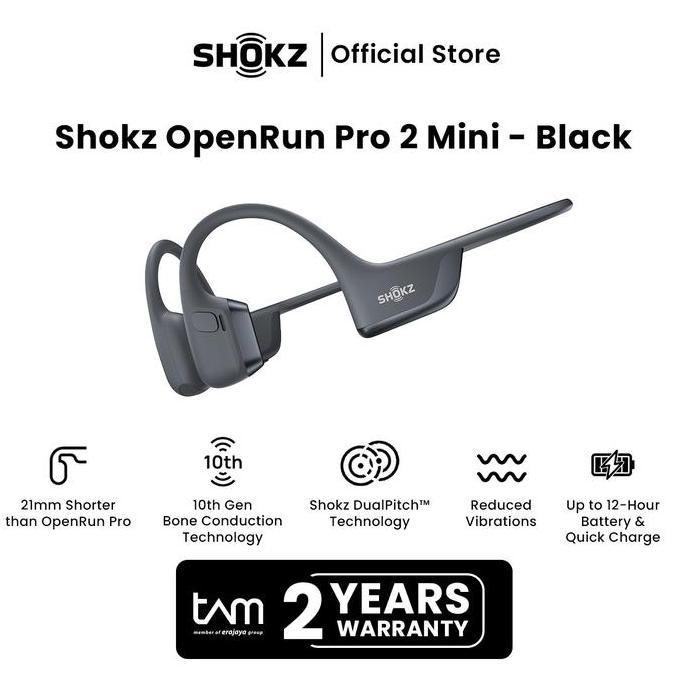 Voce- Shokz Openrun Pro 2 Mini - Black