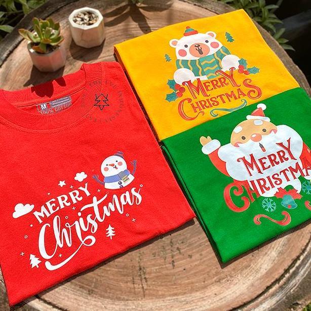 KAOS KELUARGA TSHIRT NATAL I Atasan Couple Natal Christmas untuk Keluarga dan Anak Baju Dewasa Wanit