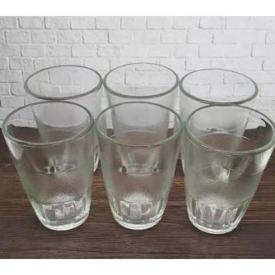 Sunn- 6 Pcs Gelas Kopi Polos / 1/2 Lusin Gelas Kopi Beling / Gelas Kaca / Gelas Jamu / Gelas Air Min