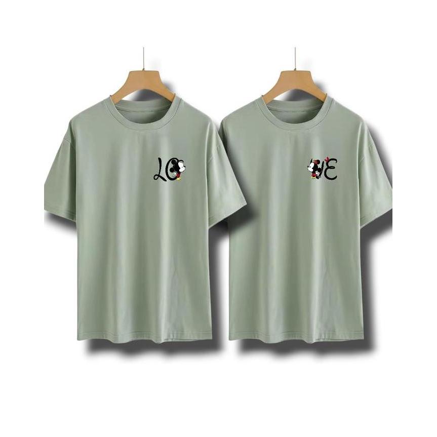 kaos couple bucin pria wanita baju couple pasangan / Kaos model Terbaru terlaris couple pasangan
