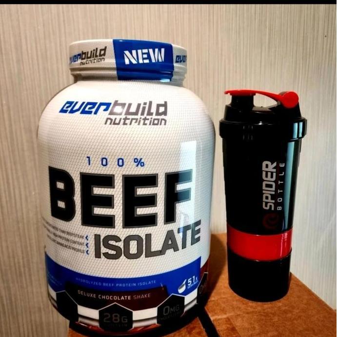 Erganzen- Eb Everbuild Beef Isolate Protein 4 Lbs 4Lbs 4Lb 4 Lb Bpom Free Shaker
