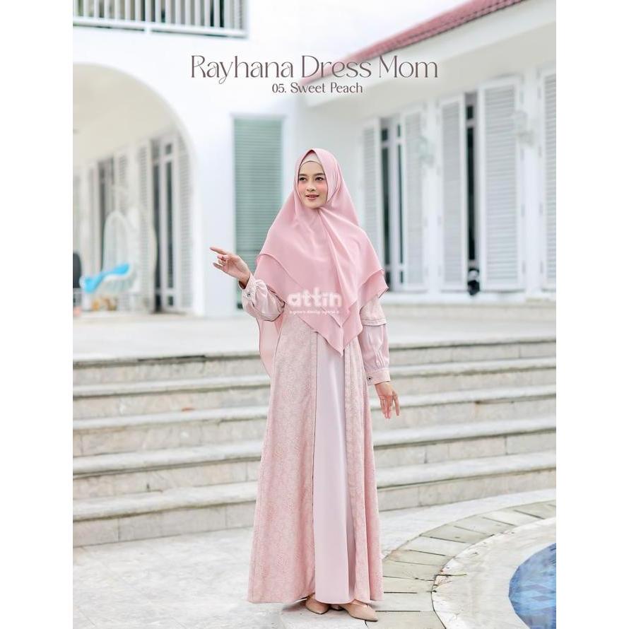 ATTIN RAYHANA - Gamis Dress Wanita Couple Pasangan Kemko Rayyan