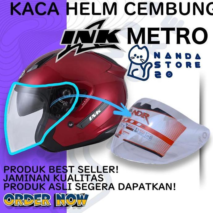 TERLARIS KACA HELM INK METRO VISOR HELMET CEMBUNG VENOM OPEN INK METRO 2