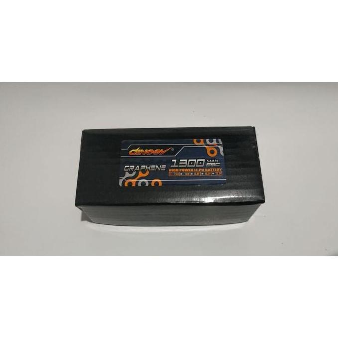 Promo Lipo Battery Dinogy Graphene 2S 1300Mah 7.4V 65C (Deans) Cod