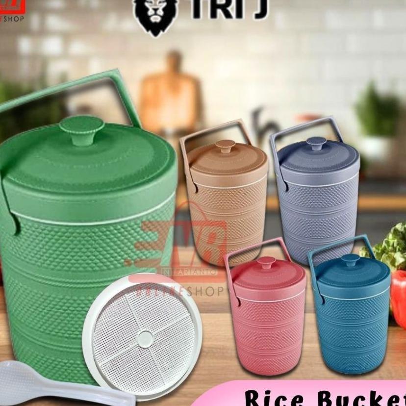 Rice Bucket Tri J 17L / Termos Nasi Trij / Termos Es Jumbo Termos Nasi Termos Es Viral - Termos Jual