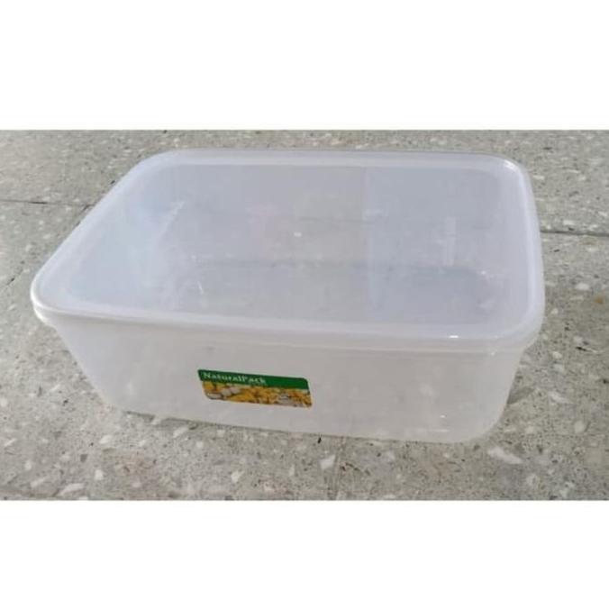 NATURAL PACK 3500 ML TOPLES SEGI PLASTIK SEALWARE KOTAK WADAH BY GRAB