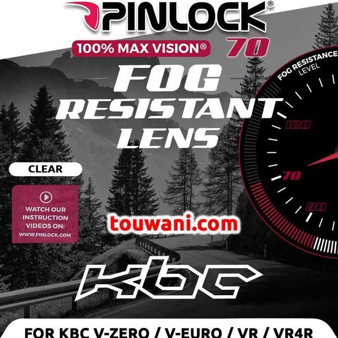 TERLARIS!! ANTIFOG PINLOCK DKS132 70 HELM KBC V-ZERO V-EURO  VR VR4R