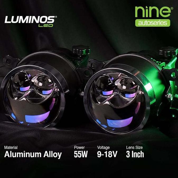 Bst Ready T-Projektor Bi Led Foglamp Luximos Pf1 Biled 3 Warna 3 Inch Low Beam Hi Beam Lampu Tembak 