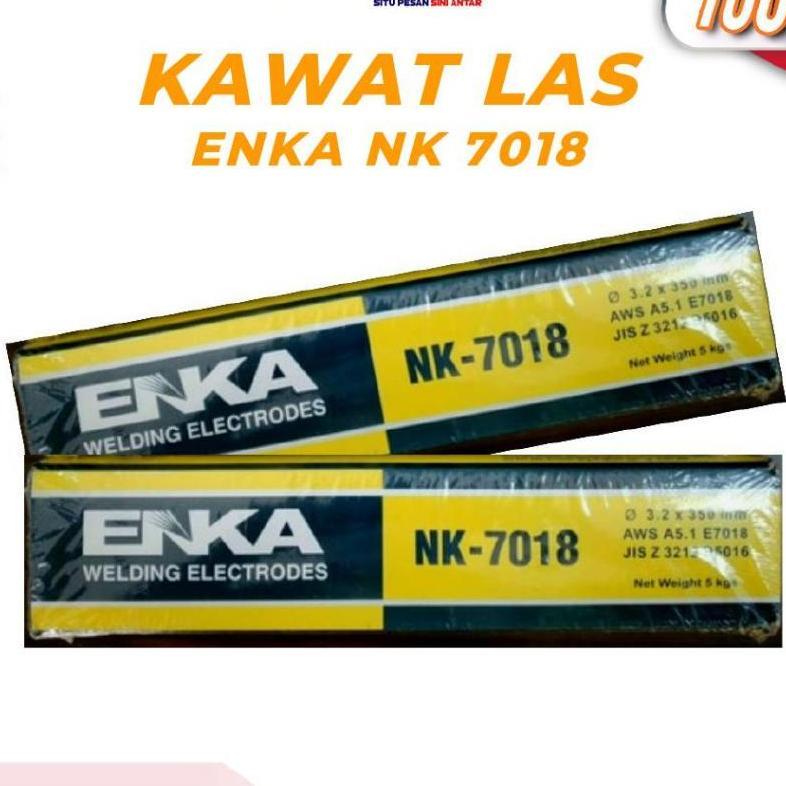 Kawat Las Nk 7018 Welding Electrode Aws E7018 5Kg Enka Original