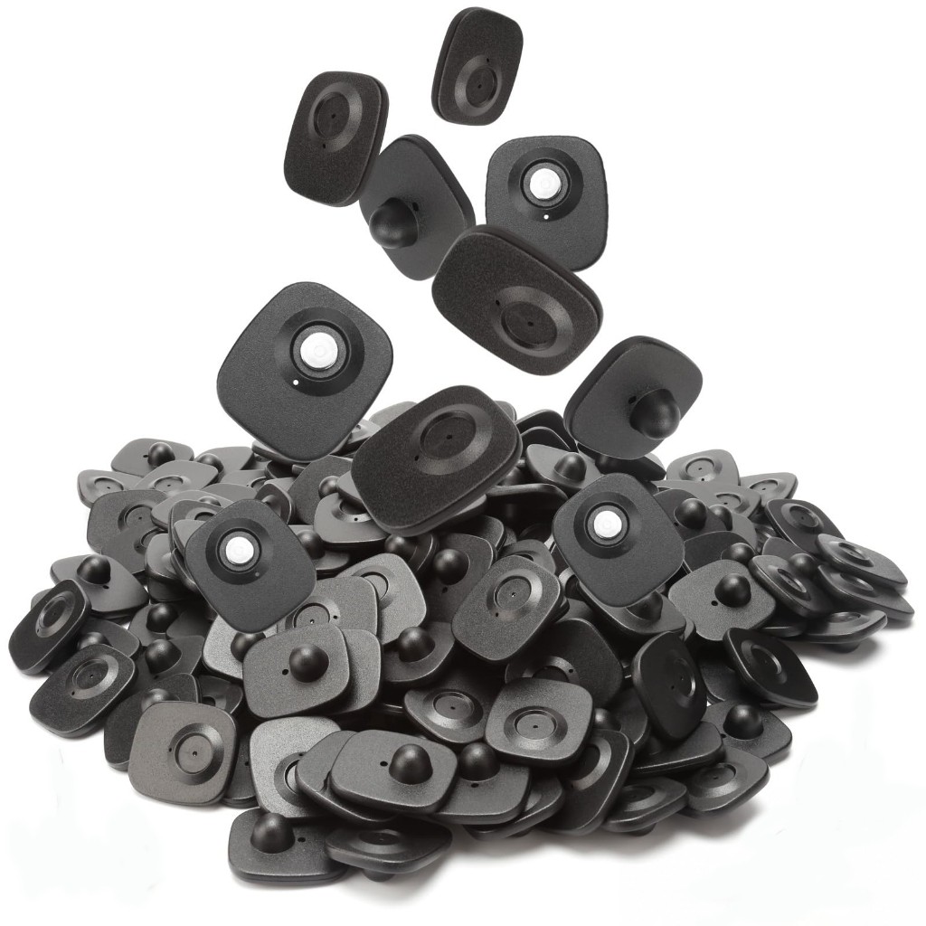 100 Pcs Sensor Tag Dengan Tali Kunci Anti Pencurian Rf Pakaian Sensor Baju Anti Maling