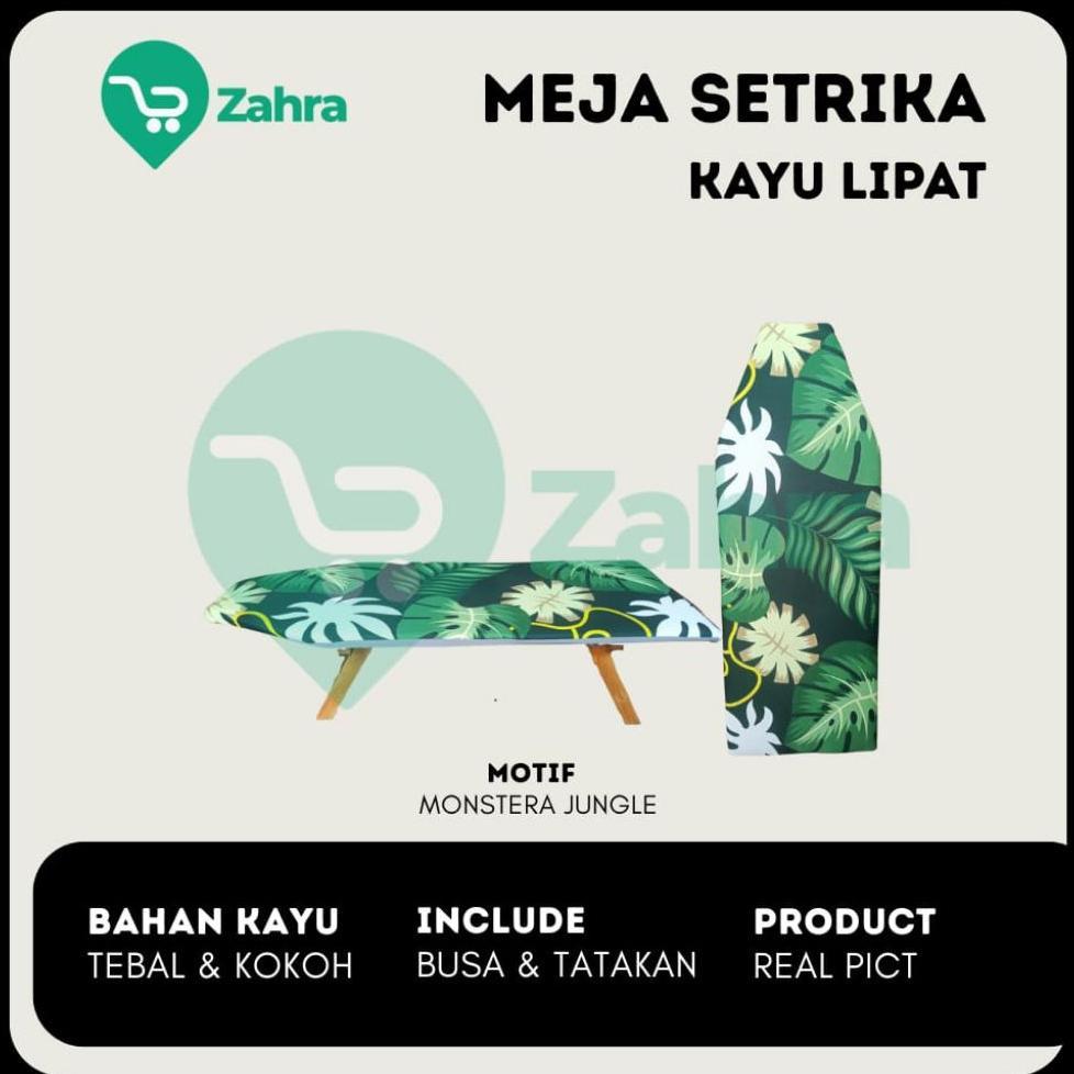 Meja Setrika Kayu Lipat Jati Belanda Praktis