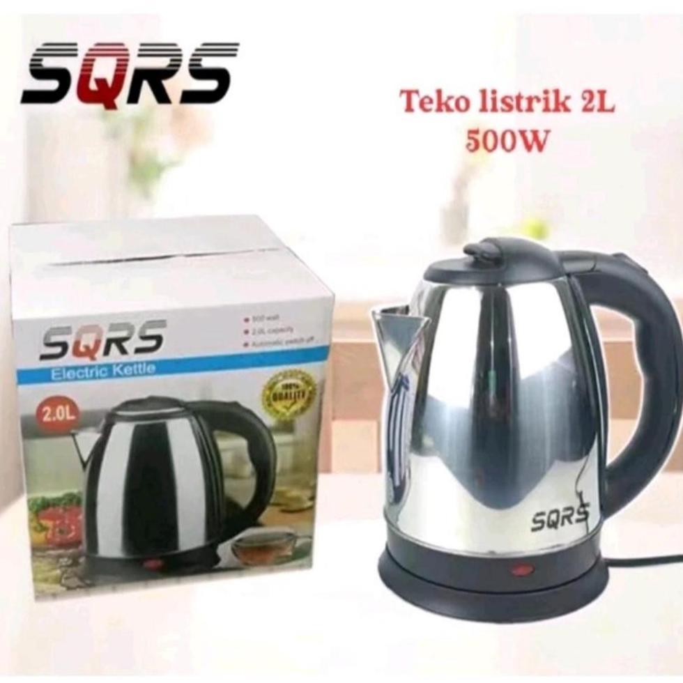 Cod Sqrs Electric Kettle Teko Stainless Listrik 2 Liter 500 Watt