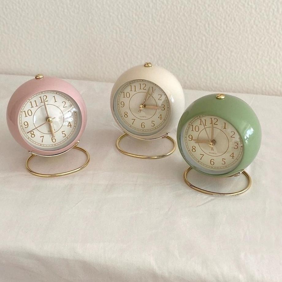 Mantap - Jam Weker Meja Belajar Alarm Aesthetic Retro Style Elegant Vintage / Jam Weker Alarm / Desk