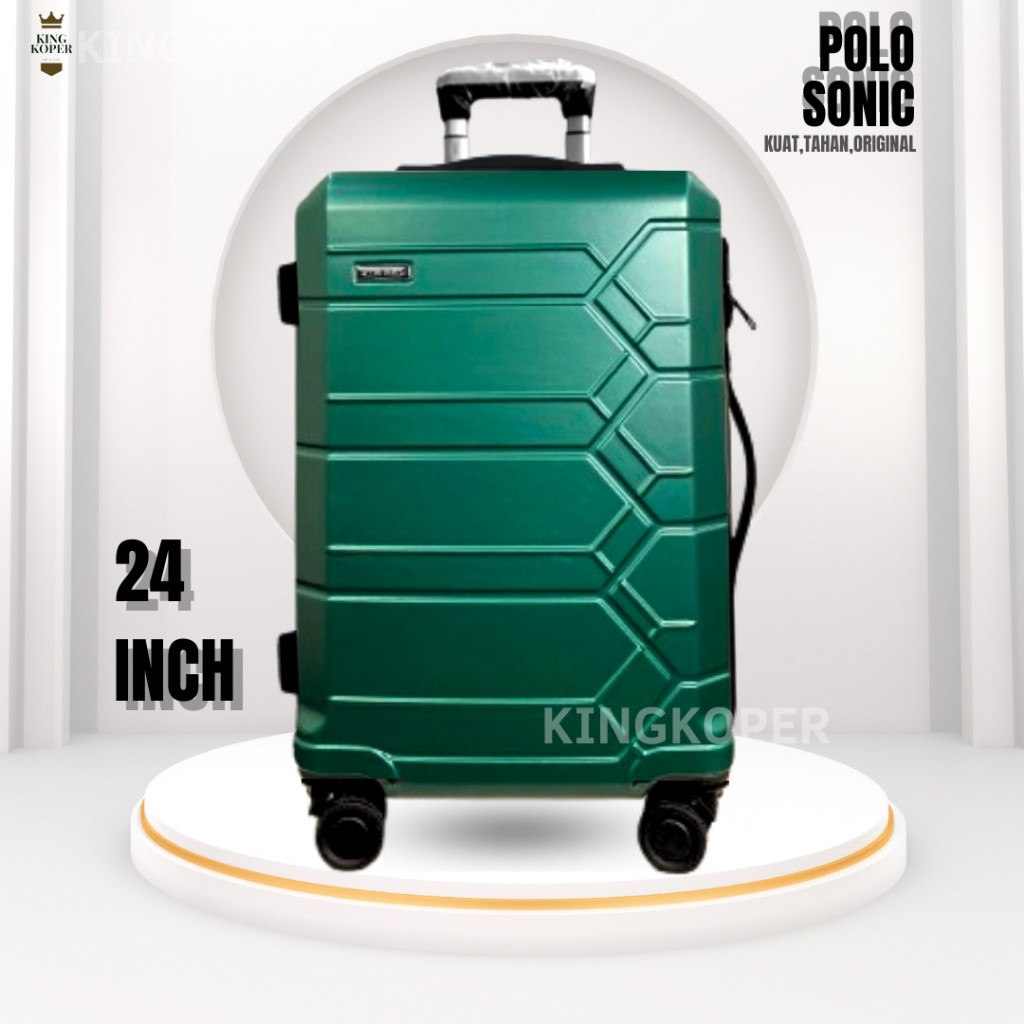 Koper 24 Inch Polo Happy 802 Ukuran Bagasi/Koper Murah/Fiber/Hardcase/Kabin/Cabin