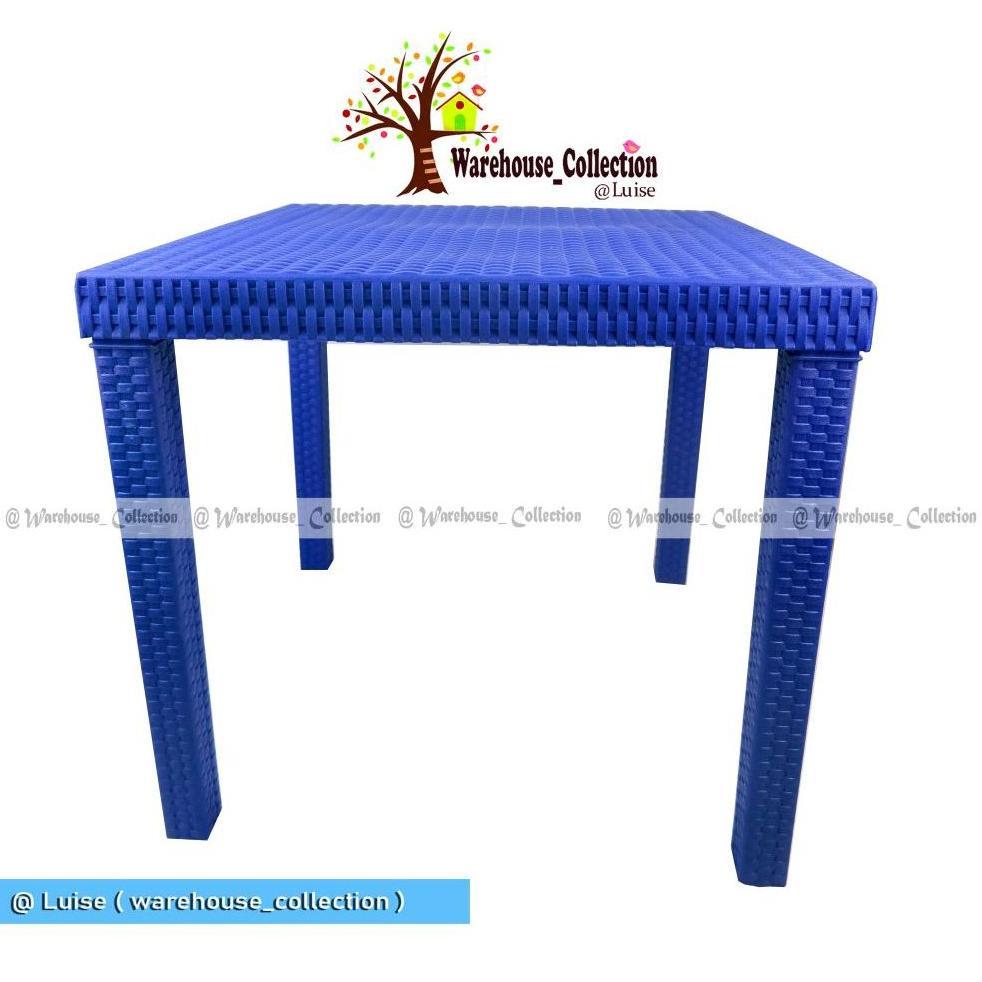 MEJA PLASTIK MOTIF ROTAN / MEJA MURAH / MEJA ROTAN PLASTIK / MR 01 WAPOLIN