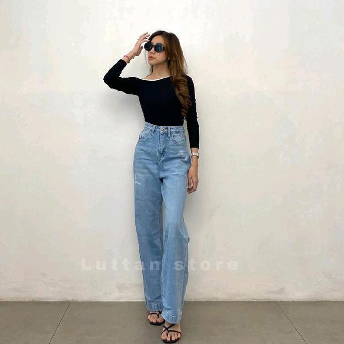 Savona Straht Jeans Luttan