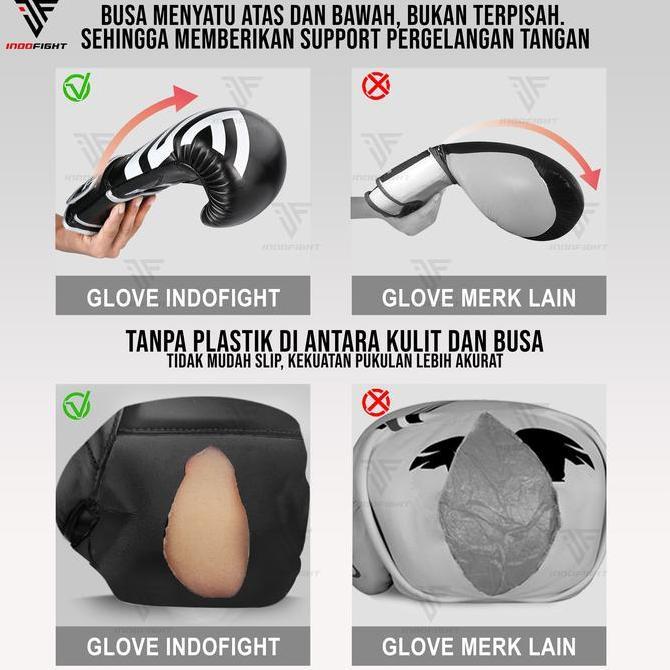 Gloves Muaythai Hook Sarung Boxing Glove Training Sarung Tinju Dewasa 8oz,10oz,12oz,14oz,16oz GLS1 (