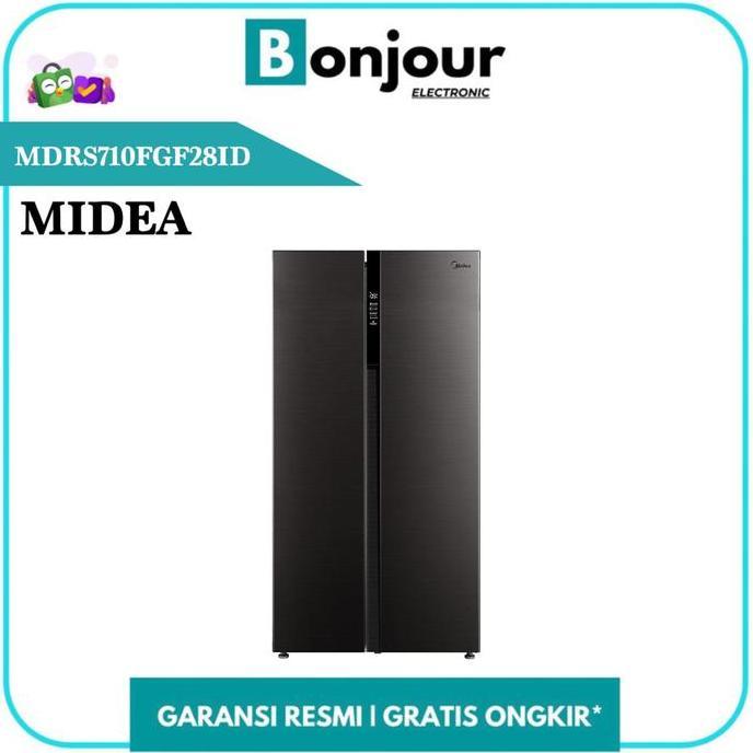 Kulkas Midea Side by Side MDRS710FGF28ID 548 Liter Side by Side Kulkas Midea 548L [ORI]