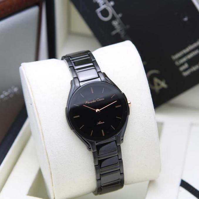 JAM TANGAN WANITA ALEXANRE CHRISTIE AC 8610 AC8610 BLACK ORINAL