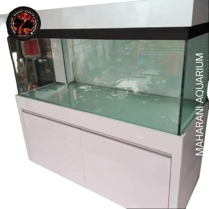 Maharani Aquarium Set Kabinet HPLL Ukuran 120x60x50 Kaca 10mm Rangka Besi Holo Galvanis Lapis Blokmi