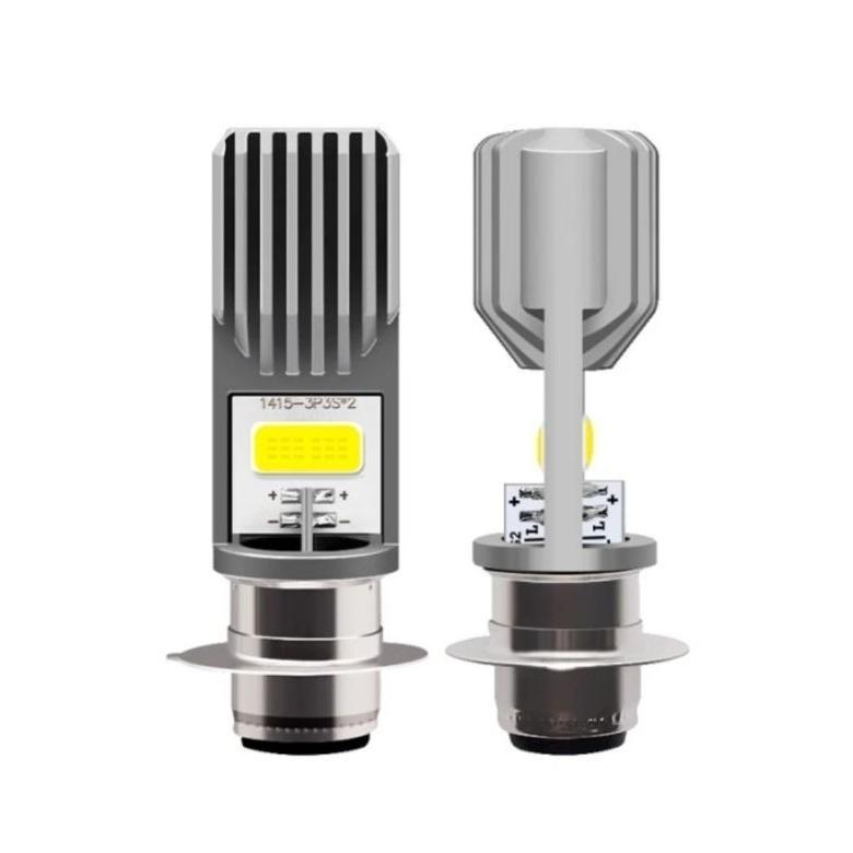 Bergaransi Lampu Depan Led Motor Bebek Matic 2 Sisi H6 12Volt Hid Ac Dc Super Terang Universal