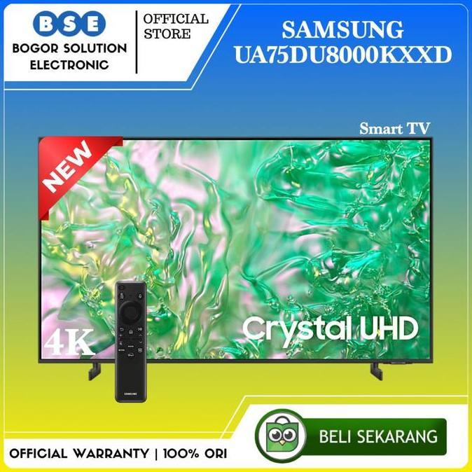 TV Samsung 75DU8000 4K UHD Smart TV Pengganti 75CU8000 75 Inch Samsung UA75DU8000KXXD [RESMI]