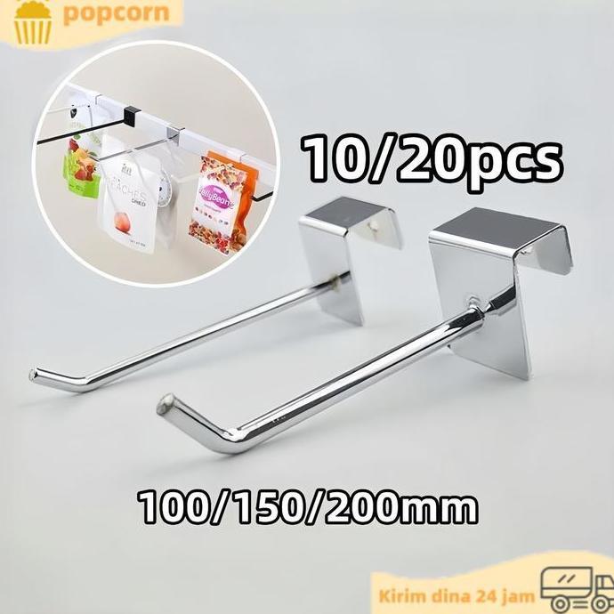 PYLANTUS 10/20pcs  Cantolan Ram Besi Cantolan Kawat Gantungan Pipa Kotak Pipa Kotak Display