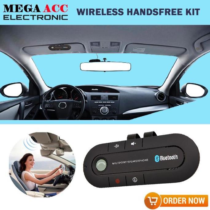 AKZYN High Quality Wireless Car Bluetooth Slim Magnetic Handsfree Kit Music