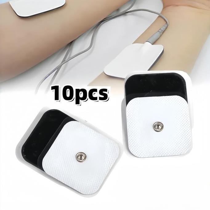 PYLANTUS 10Pcs Pad Tens Kancing 5x5 / Electrode Pads Beurer EM / Pad Electroda EMS