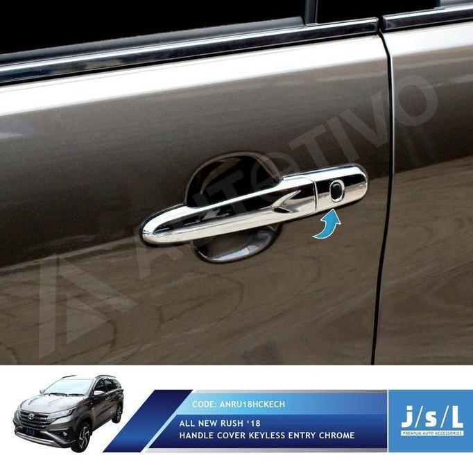 COVER DOOR HANDLE PINTU ALL NEW RUSH TERIOS 2018 2019 2020 2021 CHROME DISKON